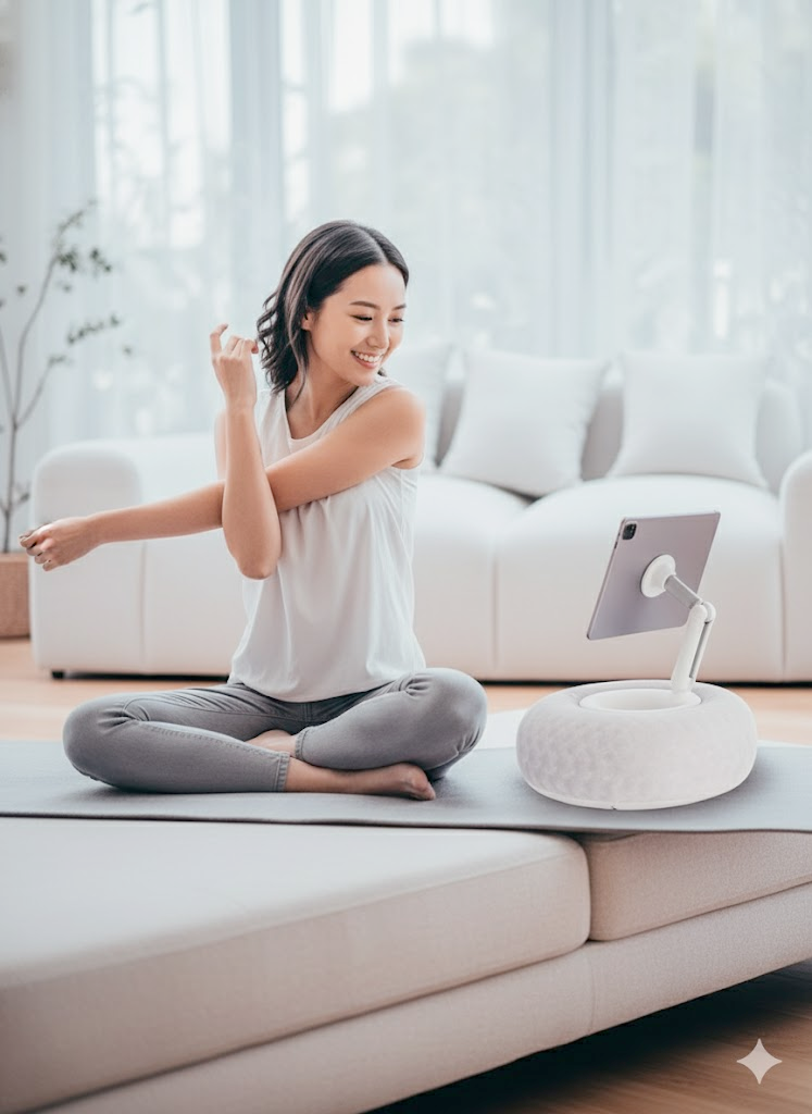 Hands Free Phone Tablet Pillow Stand - Soft Holder for Bed & Couch