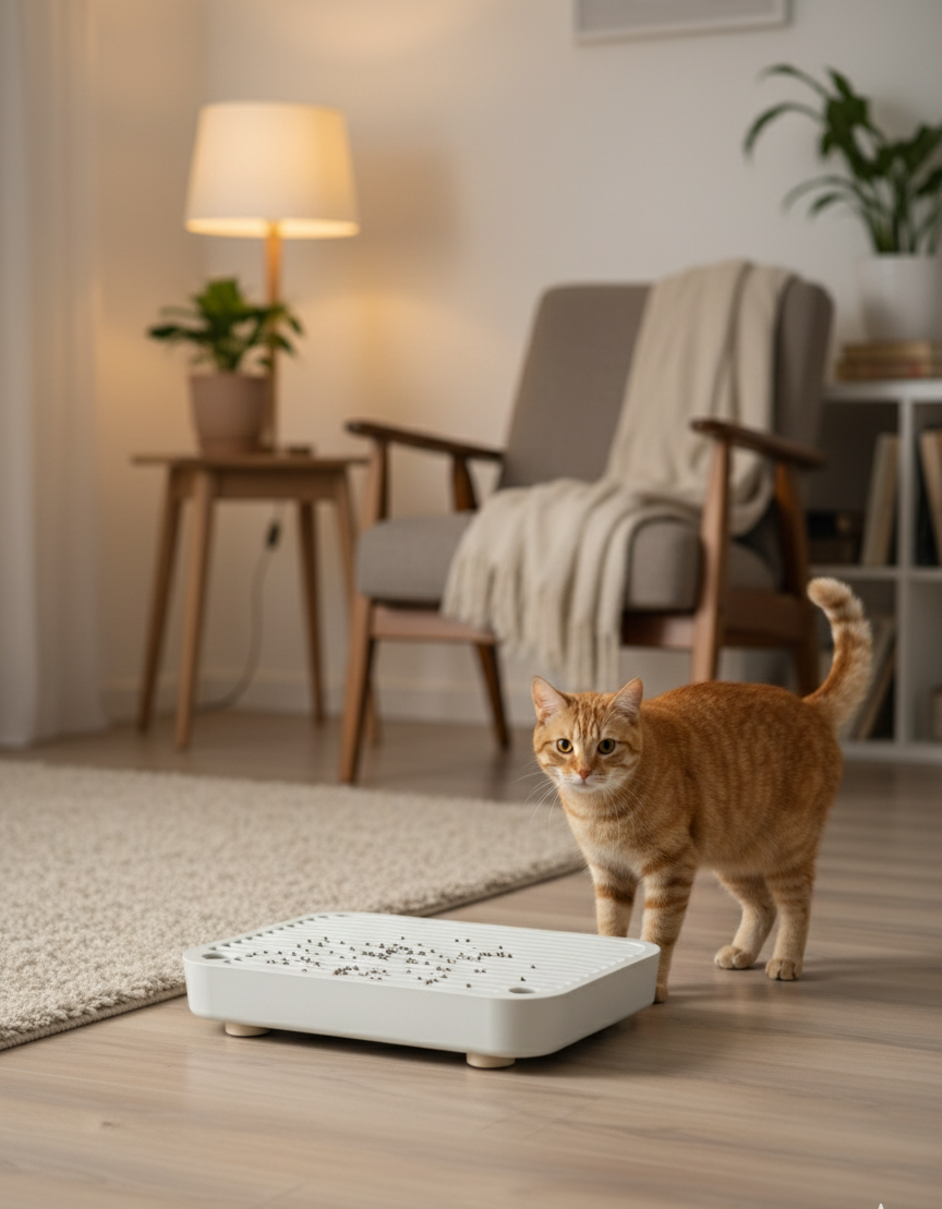 Cat Ramp for Litter Box - Easy Access Steps