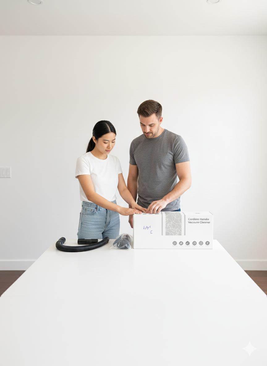 Cordless Handle Vacuum Cleaner - Lightweight Portable Cleaning