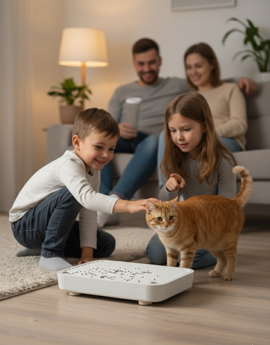 Cat Ramp for Litter Box - Easy Access Steps
