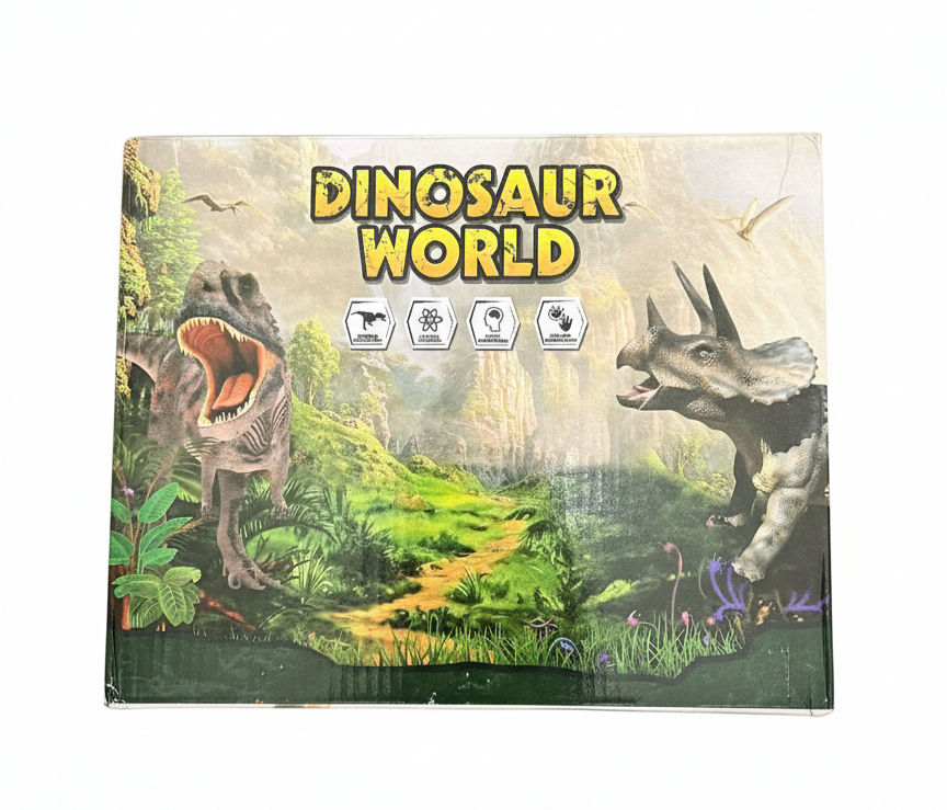DINOSAUR WORLD Volcano Playset - Interactive Dinosaur Toy Set