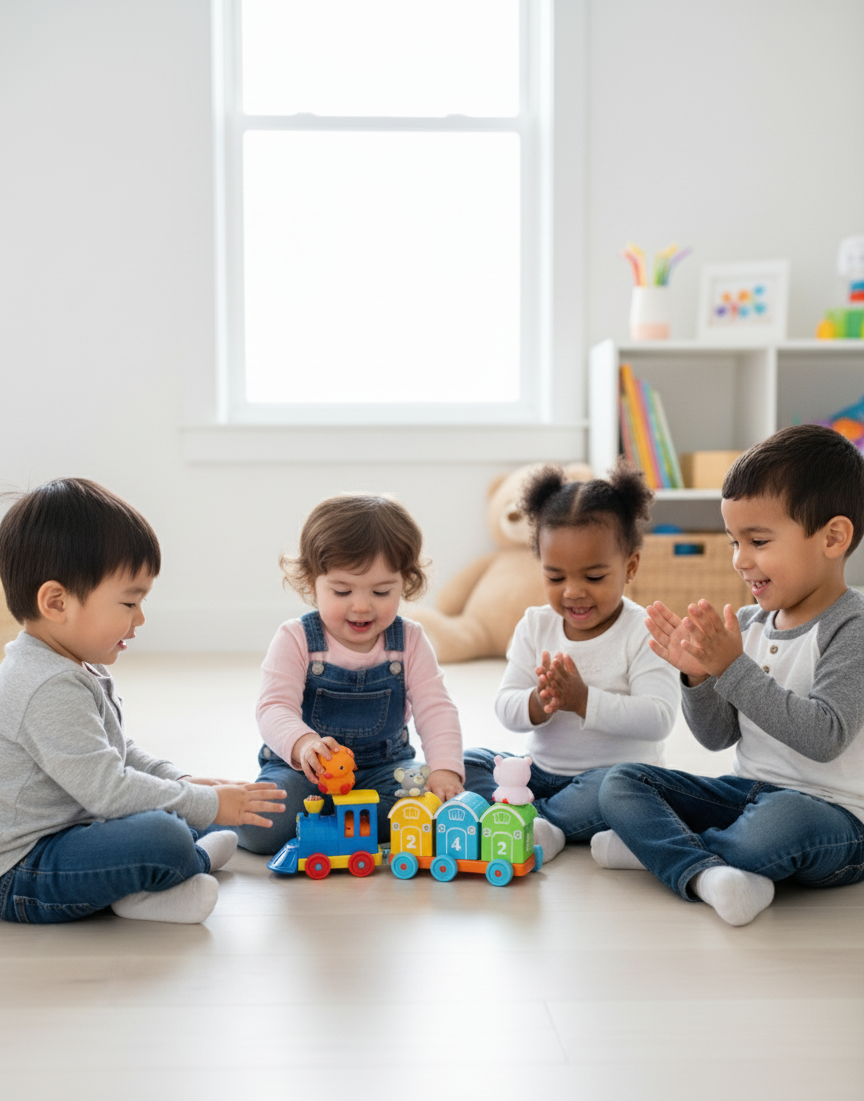 🚂 Match 'n Roll Farm Number Train - Educational Toy for Kids Learning Numbers