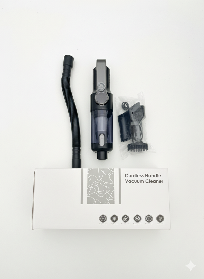 Cordless Handle Vacuum Cleaner - Lightweight Portable Cleaning