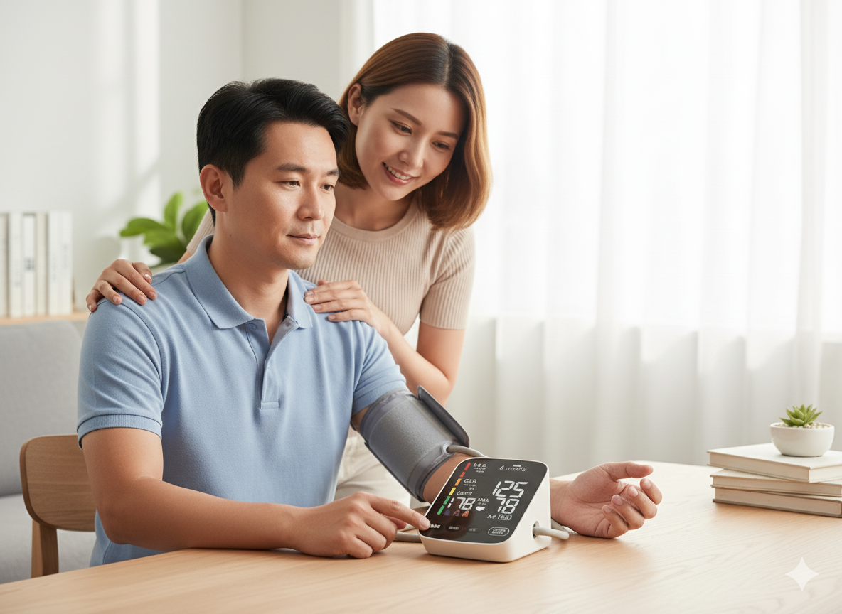 Auaoto Upper Arm Blood Pressure Monitor BP-101H - Digital Home Health Monitor