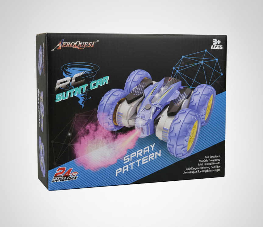 Aeroquest Stunt Car Spray Pattern Edition - Remote Control Toy Carn