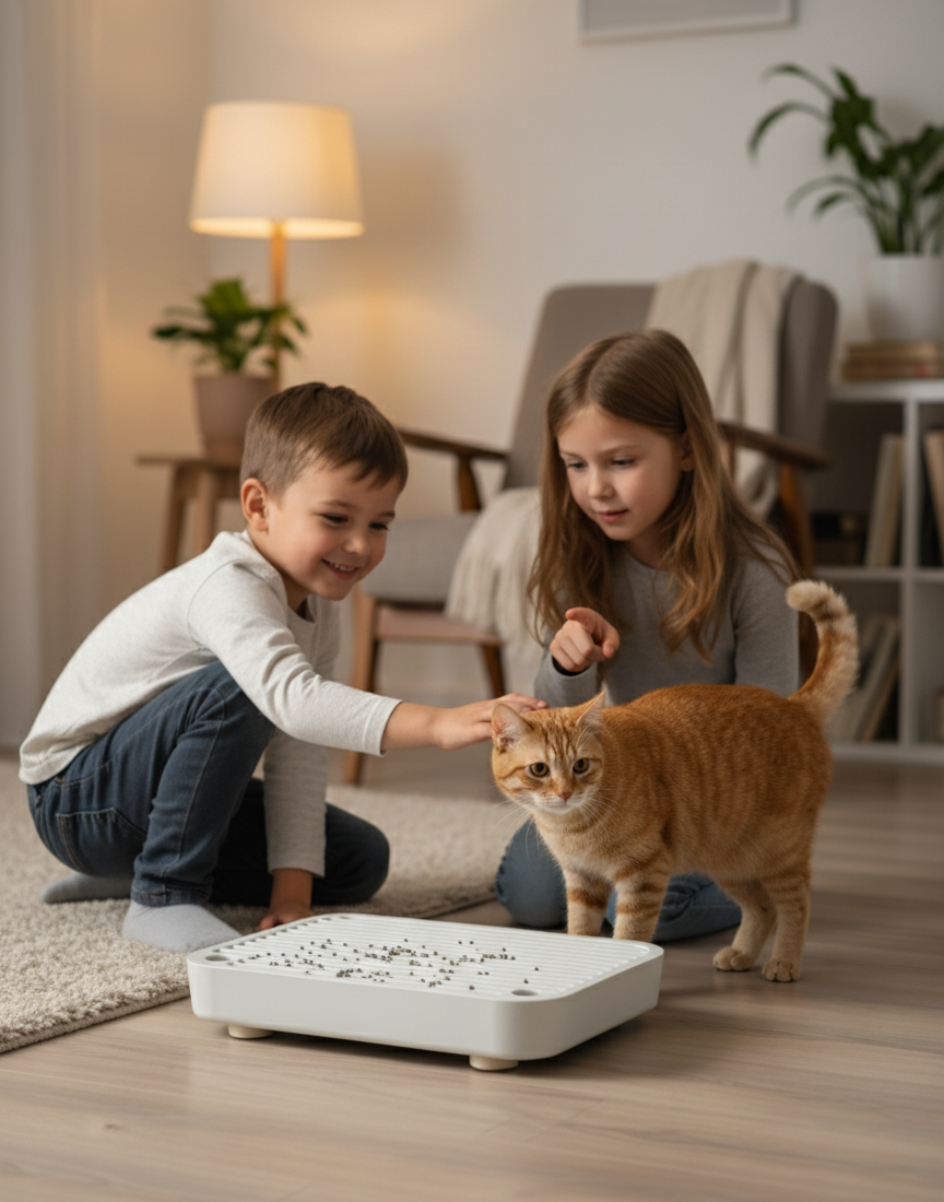 Cat Ramp for Litter Box - Easy Access Steps