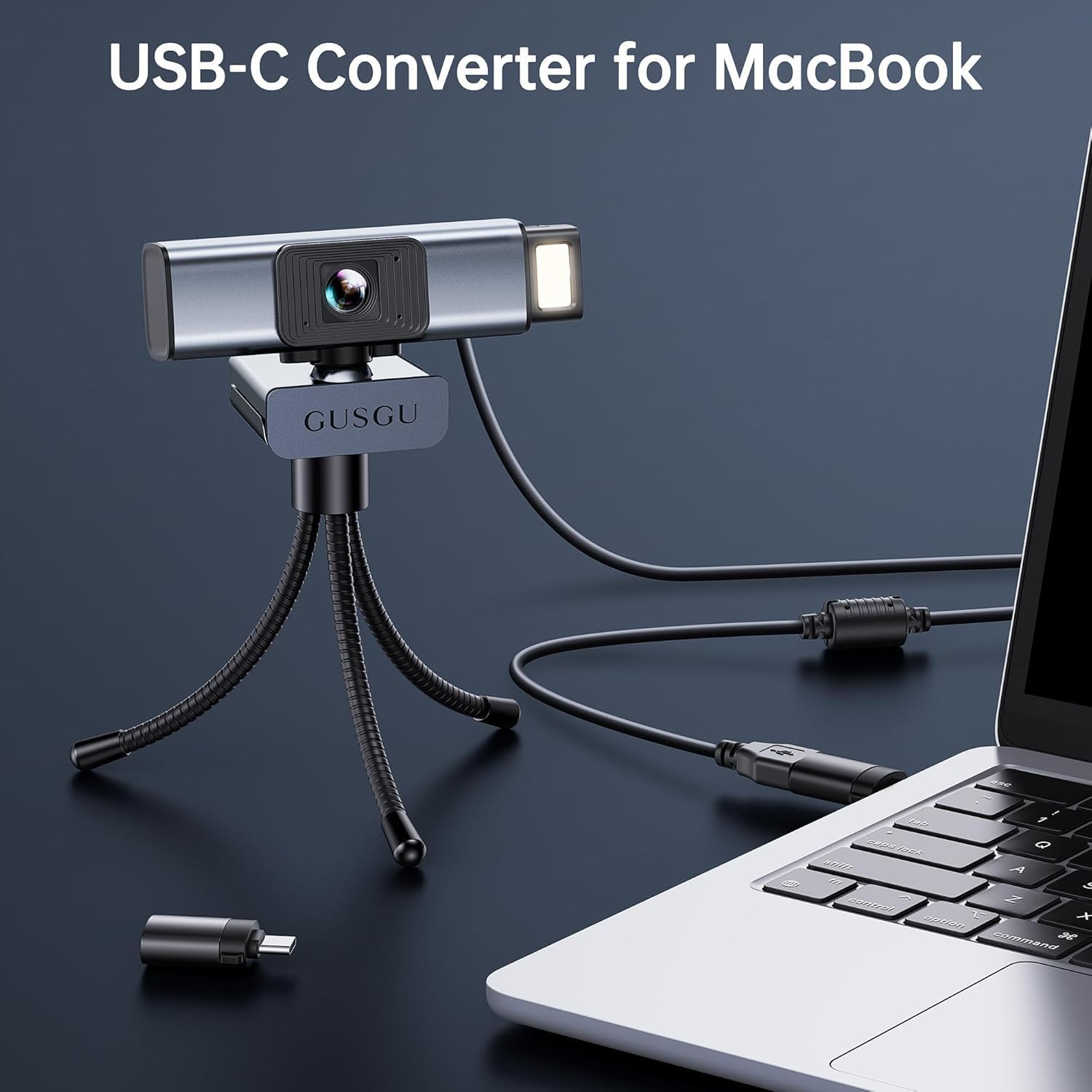 GUSGU G940 2K Quad HD Webcam - Professional Streaming Camera with Microphone