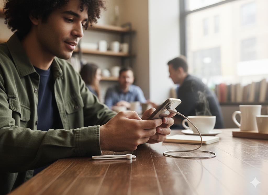 S6 Power Bank – 22.5W Fast Charge, 12,800mAh with Built-In Cables; Digital Display