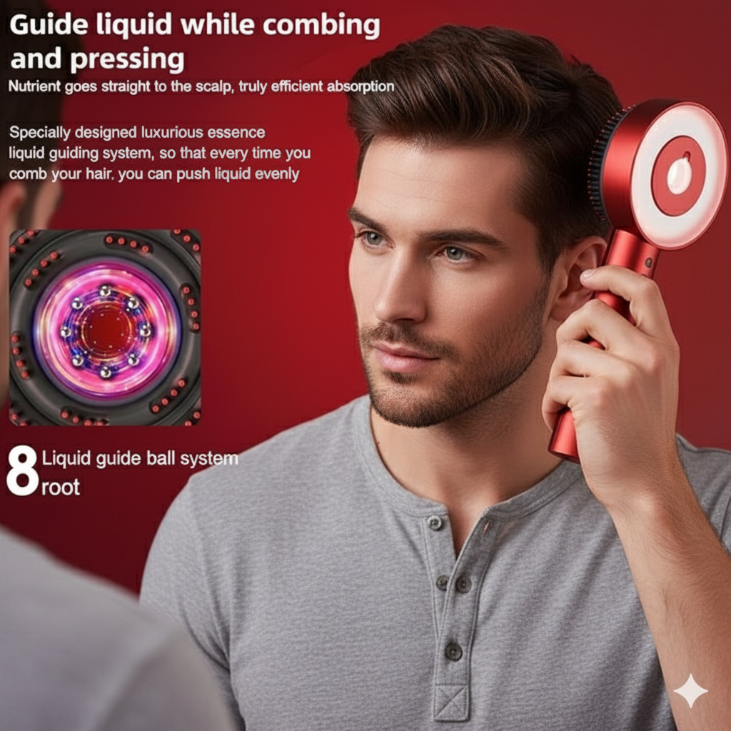 Multi Functional Massage Comb - Hair Scalp Massager XYT-0806