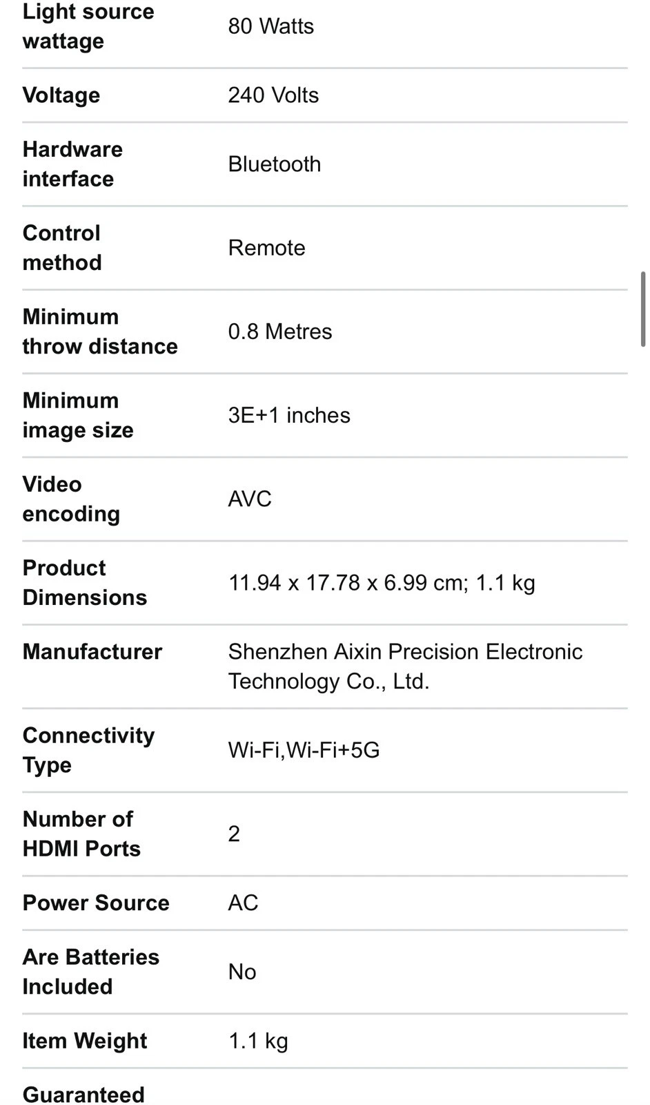 HORLAT Mini Projector – 5G WiFi + Bluetooth, 9000L Brightness, HD Home Theater