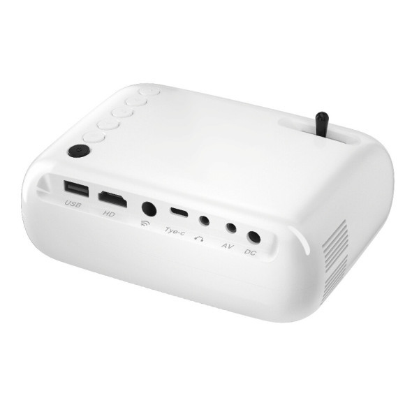 Compact Mini Projector – Portable HD Display with HDMI, USB, AV, Type-C