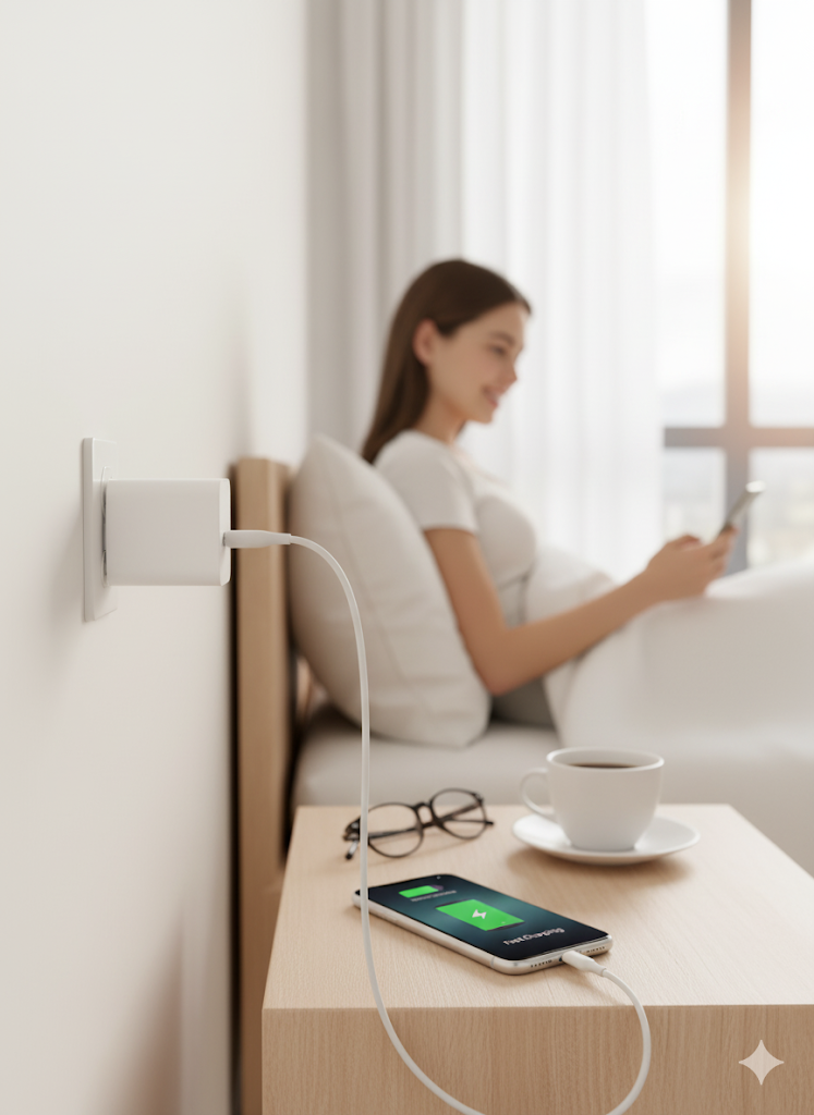 30W Folding Plug Charger - Compact Fast USB-C Travel Charger