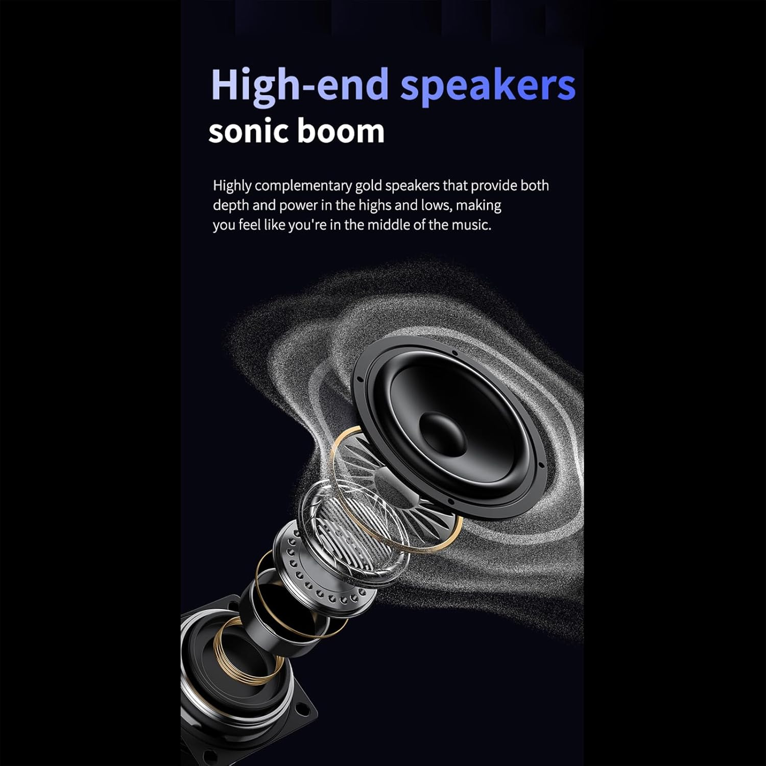 Bluetooth Headphones and Speaker Combo - Jm13 Pro 2-in-1 Wireless Earbuds with BT 5.4