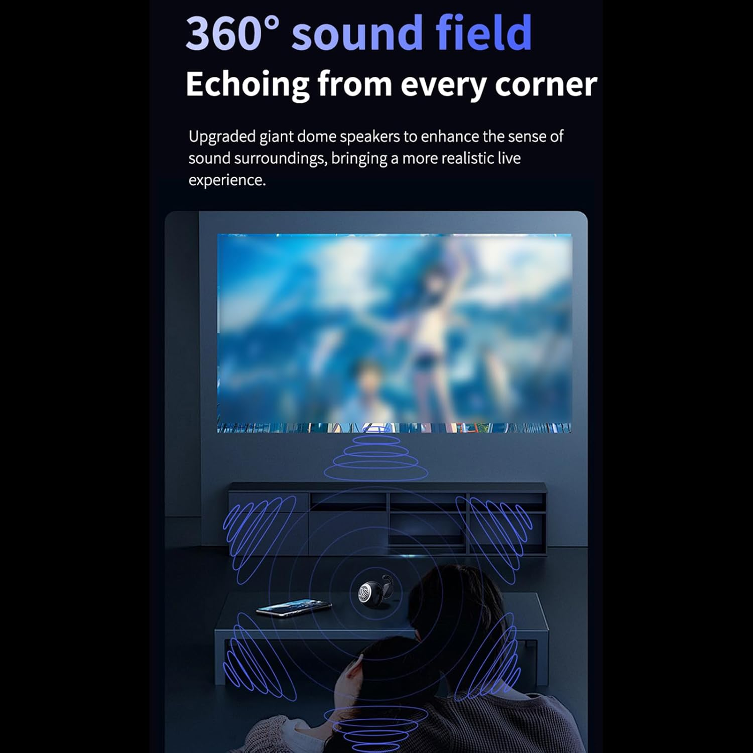 Bluetooth Headphones and Speaker Combo - Jm13 Pro 2-in-1 Wireless Earbuds with BT 5.4