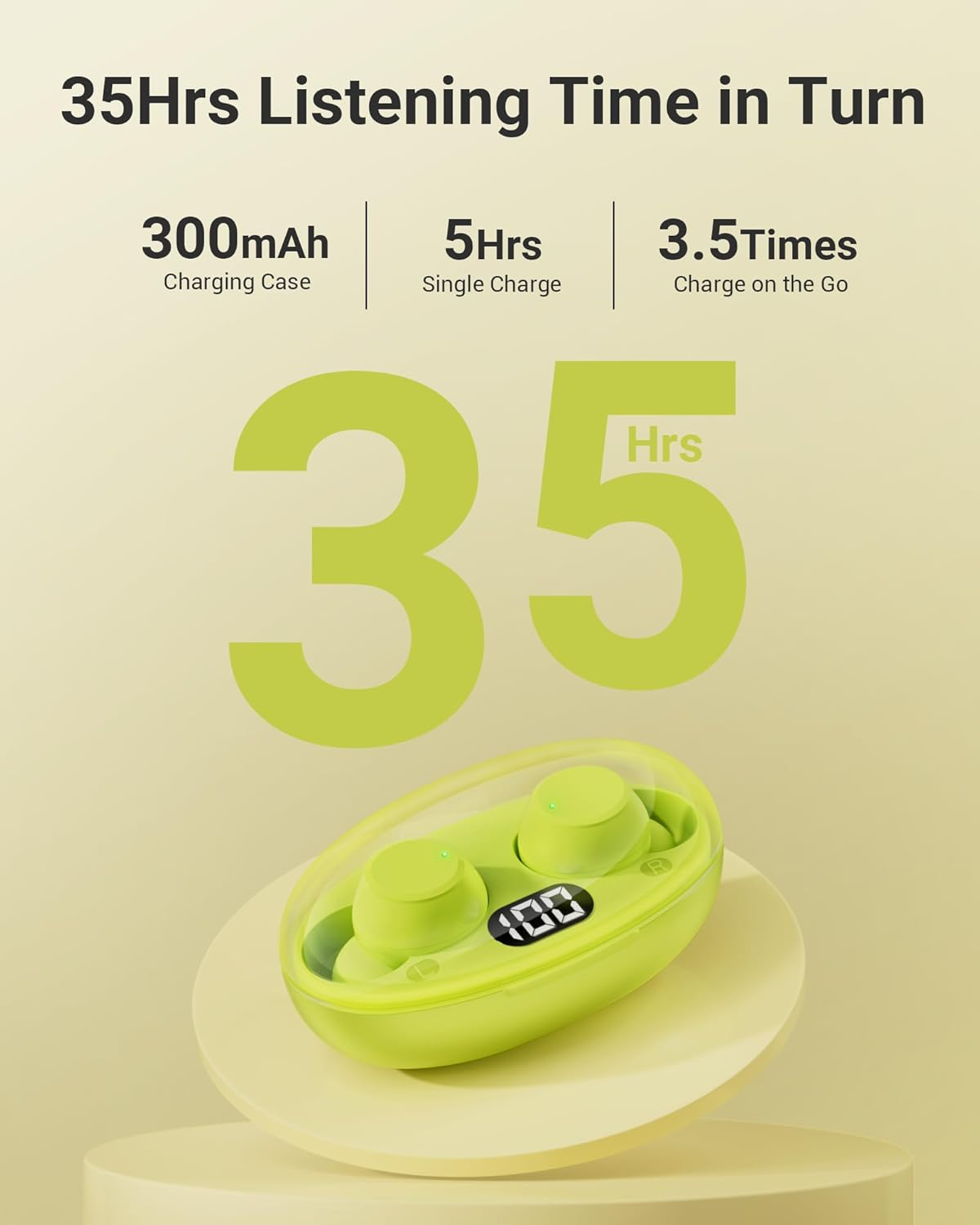 Wireless Earbuds featuring advanced Bluetooth 5.4 technology for seamless, stable connections