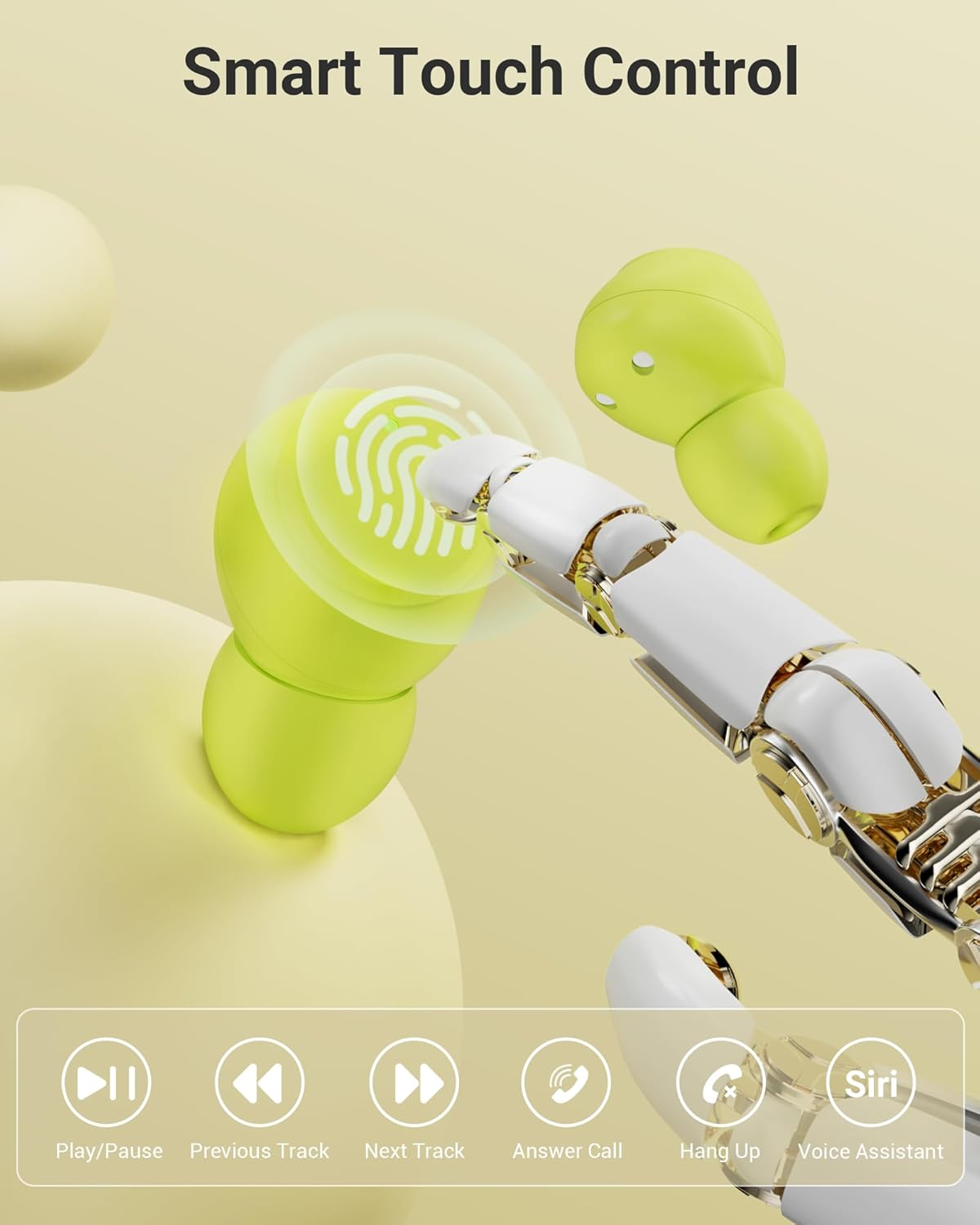 Wireless Earbuds featuring advanced Bluetooth 5.4 technology for seamless, stable connections