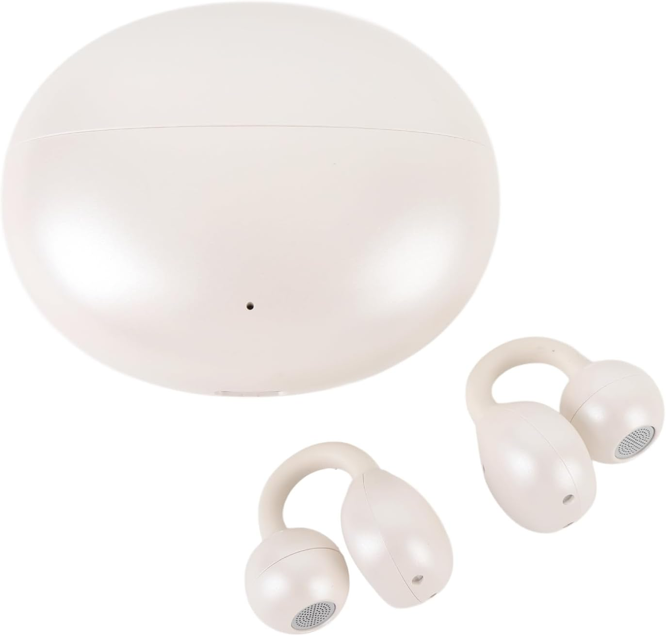 M91 Translator Earbuds, Clip On Language Translation Earphones,74 Languages & 70 Accents Translation in Real Time,Built in 230mAh (Milky White)