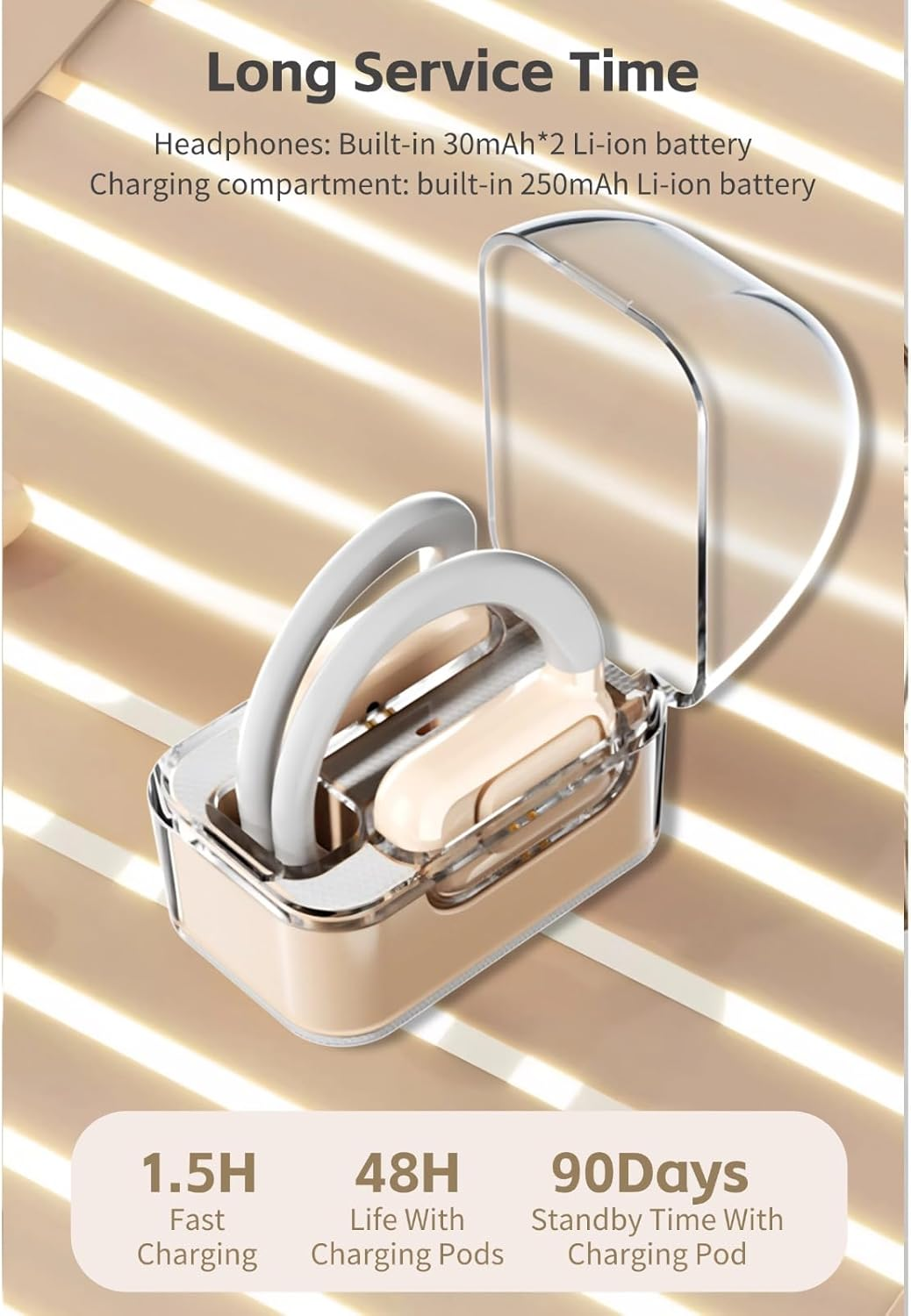 BL02 Language Translator Earbuds - 144 Languages Bluetooth 5.3 with Noise Cancelling