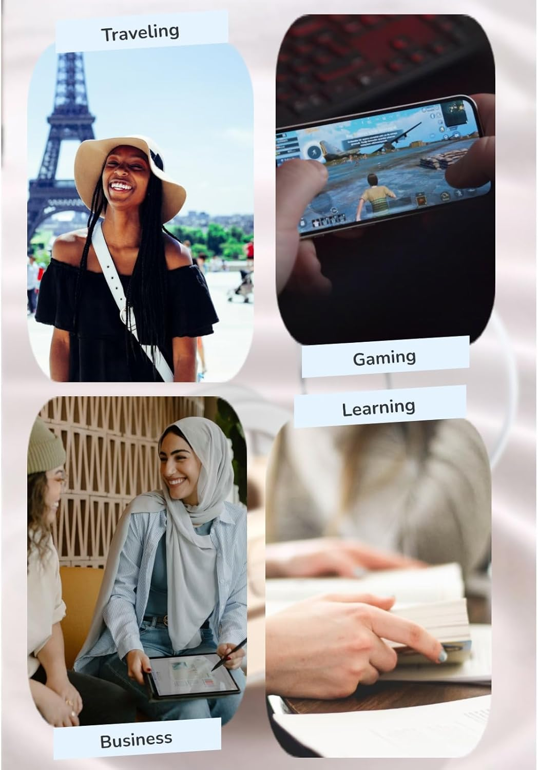 BL02 Language Translator Earbuds - 144 Languages Bluetooth 5.3 with Noise Cancelling