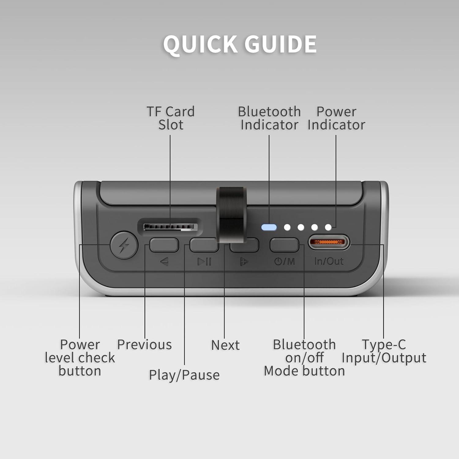 5000mAh Magnetic Power Bank with Speaker - Wireless Charger & Phone Stand