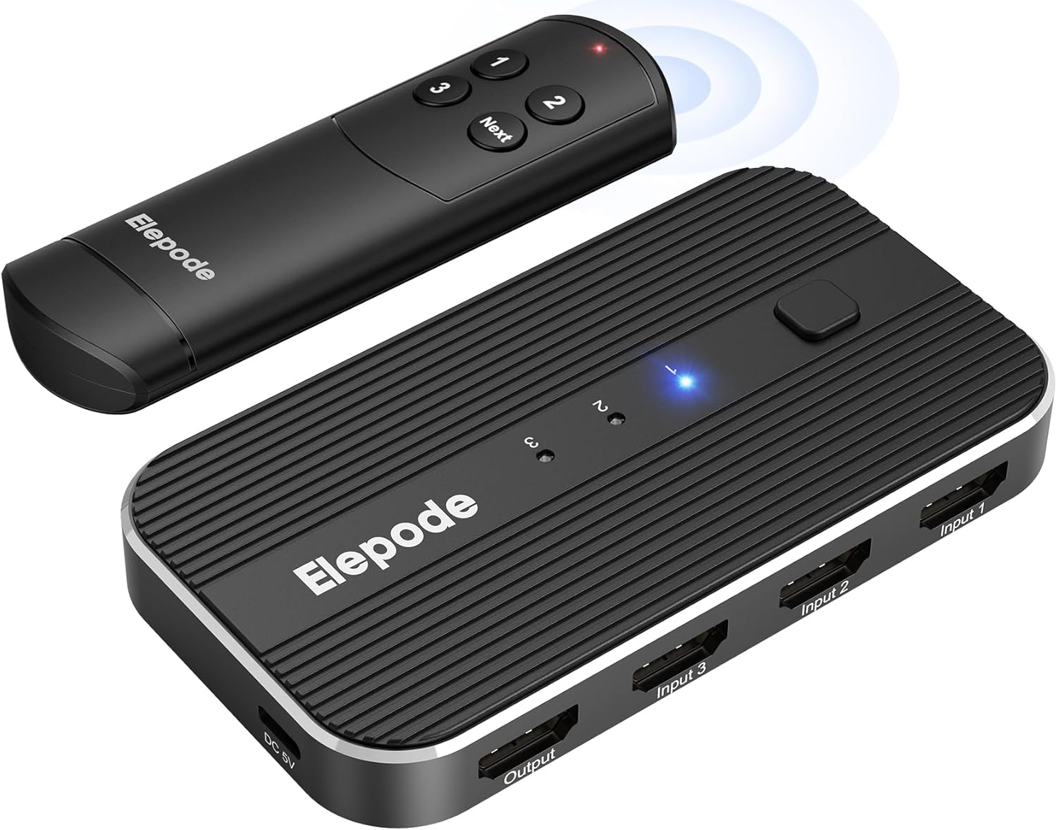 4K HDMI Splitter Switch 3 in 1 Out - 60Hz HDR for PS5, Xbox, Elepode