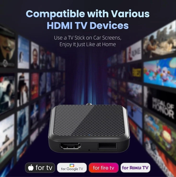 AXYIUASD Car TV Mate Pro with Wireless Carplay Adapter Function