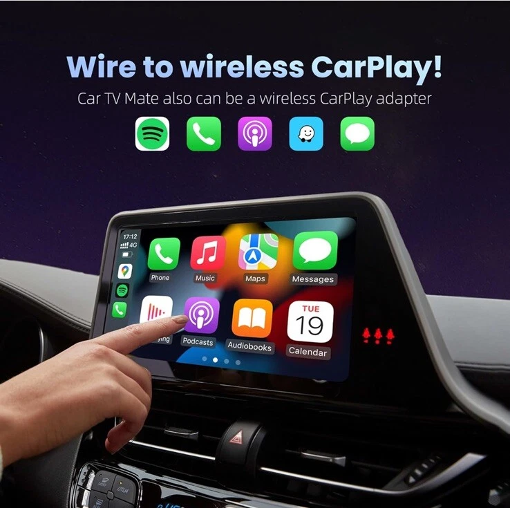 AXYIUASD Car TV Mate Pro with Wireless Carplay Adapter Function