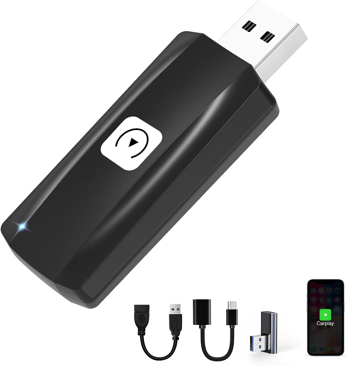 Apple Wireless CarPlay Stick 2-in-1 U2C-PP | 2015-2024 Vehicles Compatible