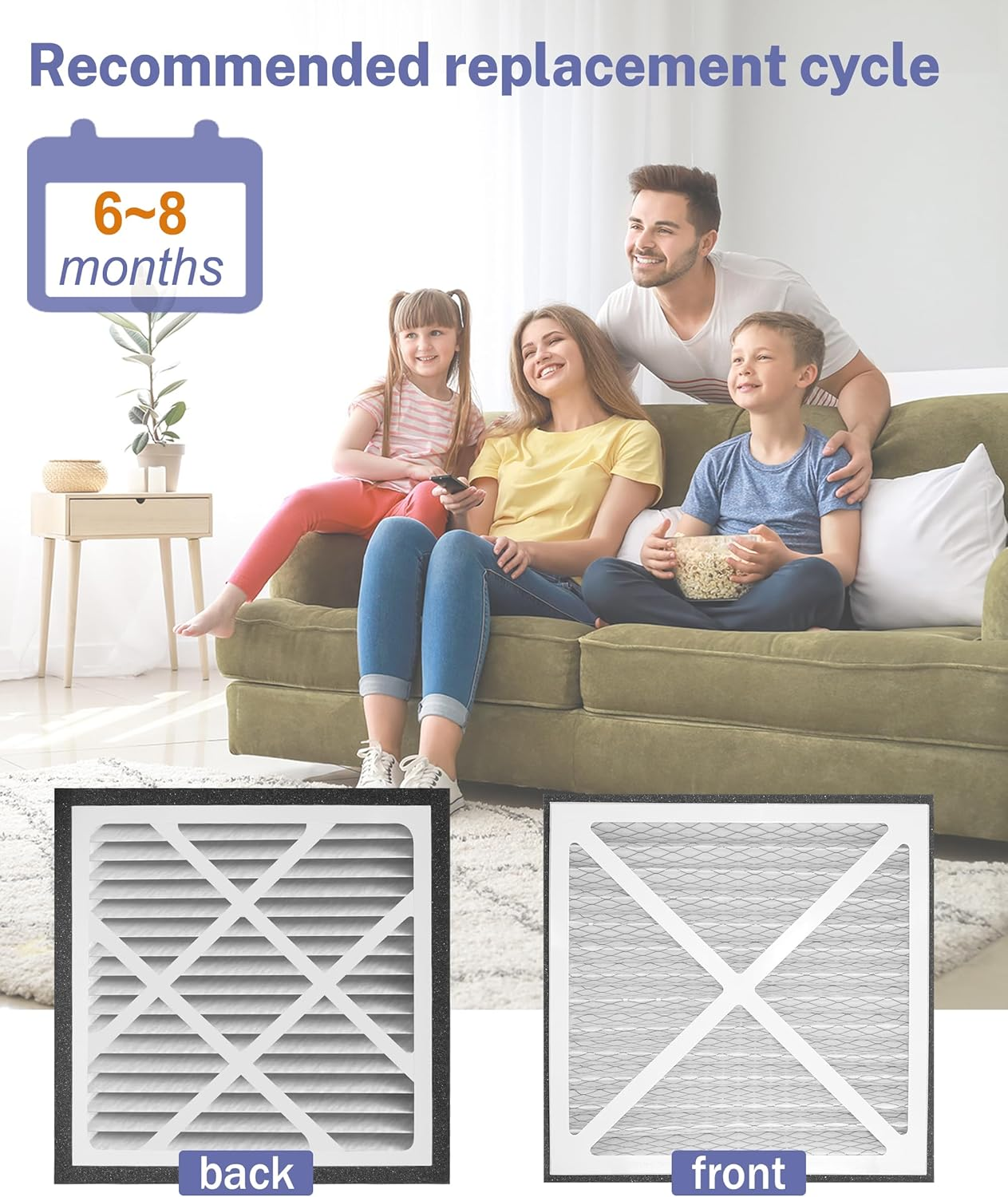 14x14x3 MERV13 Air Filter 2-Pack | Zephyr VGF Compatible Replacement