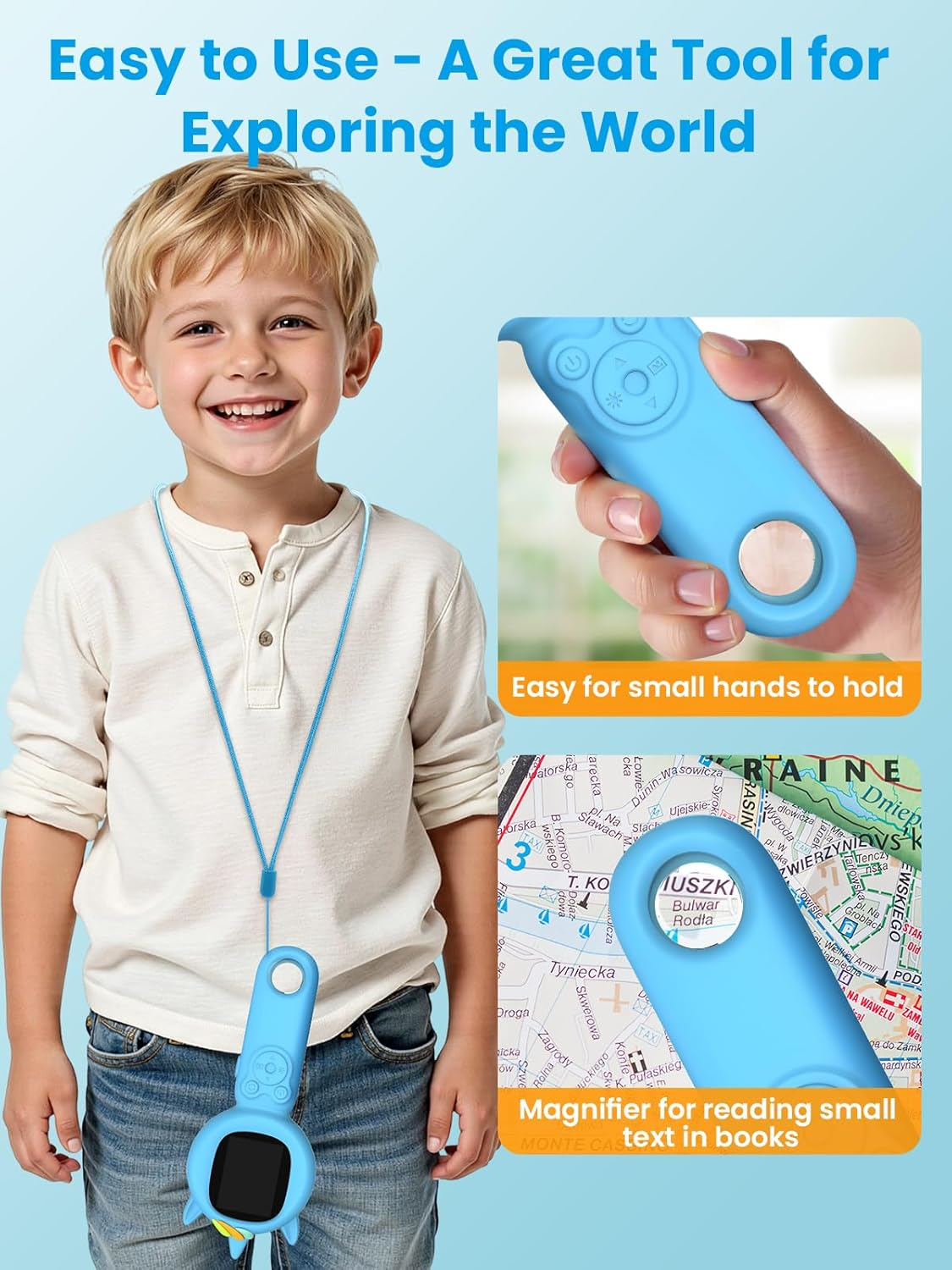 Kids Microscope with Auto-Focus & 2.0" Screen - Ages 5-12 STEM Toy