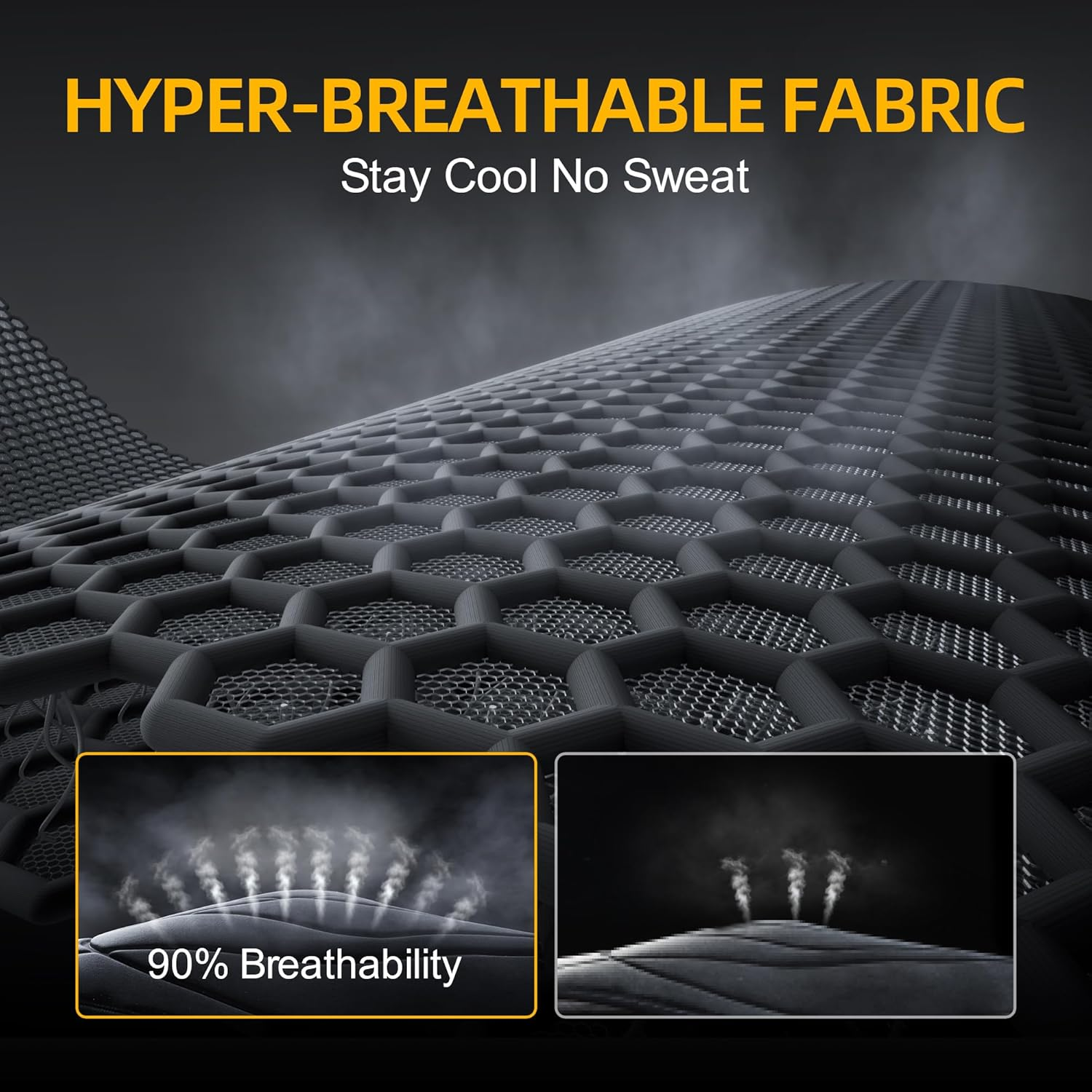 Heated Car Seat Cushion - Full Back & Bottom Support for Cars, Trucks, SUVs & Vans