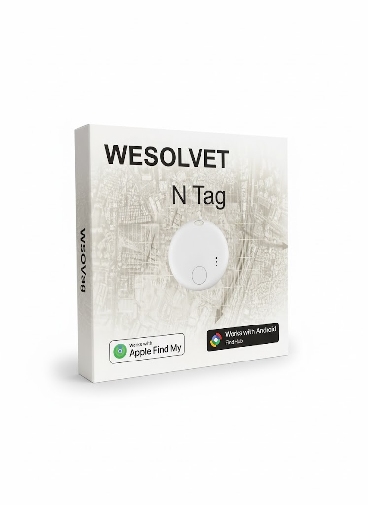 Mini Smart Tag Bluetooth Tracker 4 Pack - Apple Find My & Android Compatible