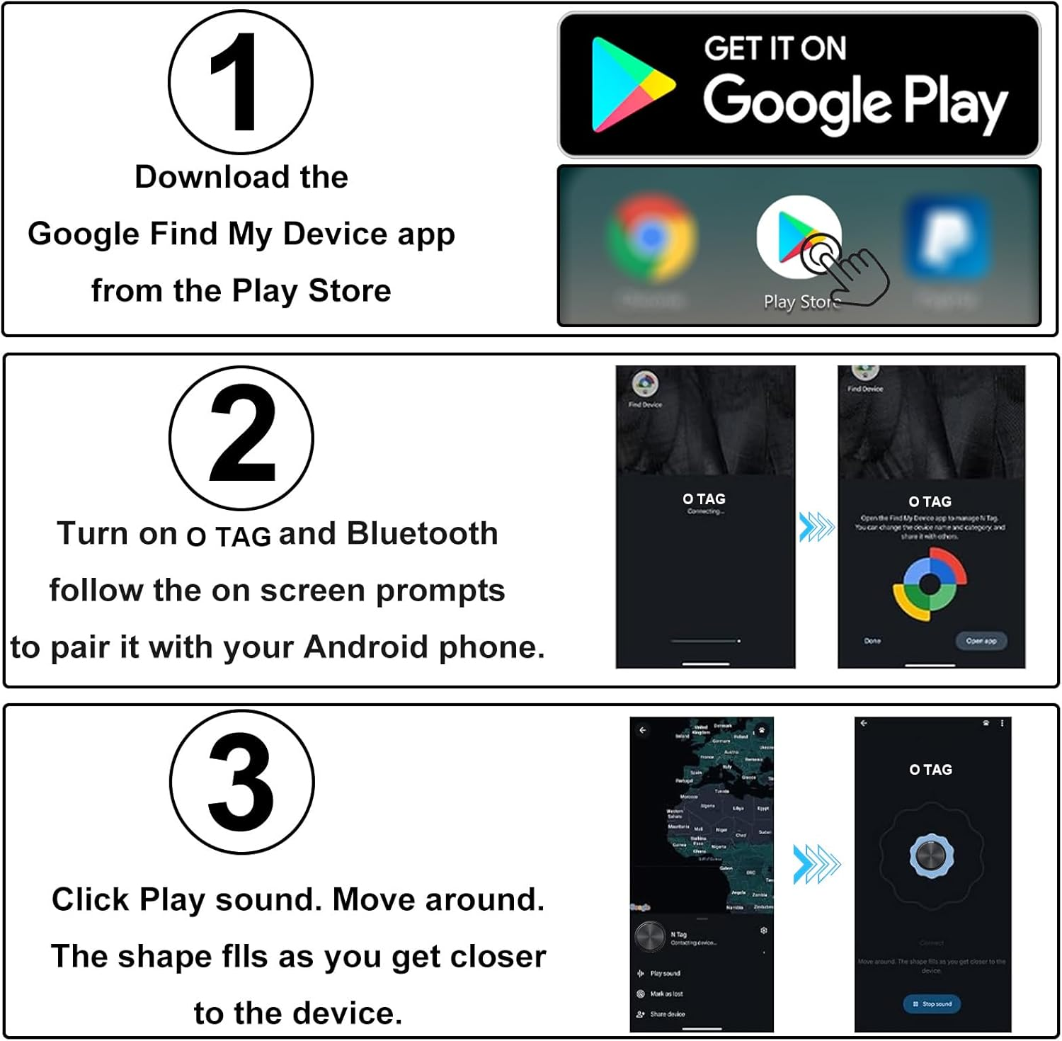 4-pack Bluetooth tracker offers seamless compatibility with Android devices,