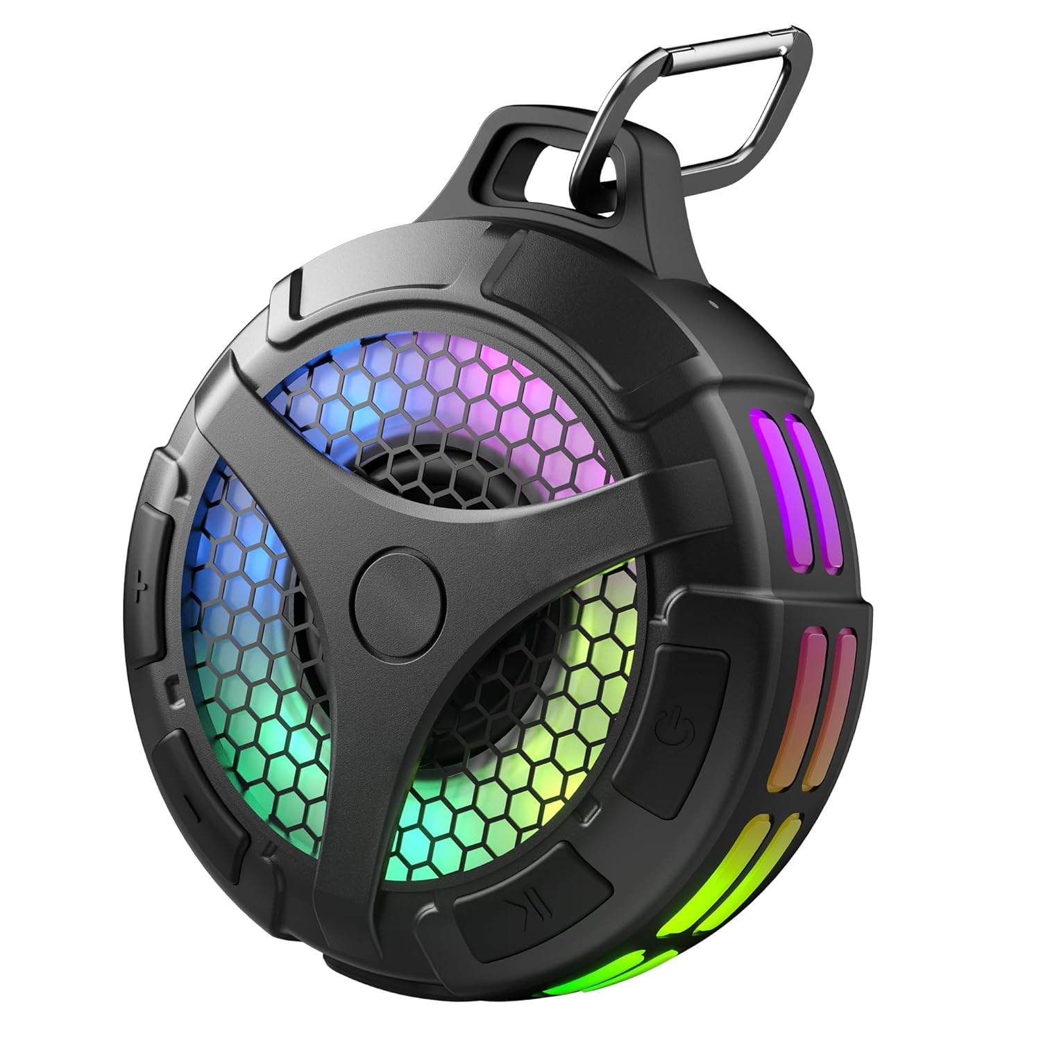 Bondidea Waterproof Bluetooth Speaker - IPX7 Portable Shower Speaker with RGB Lights