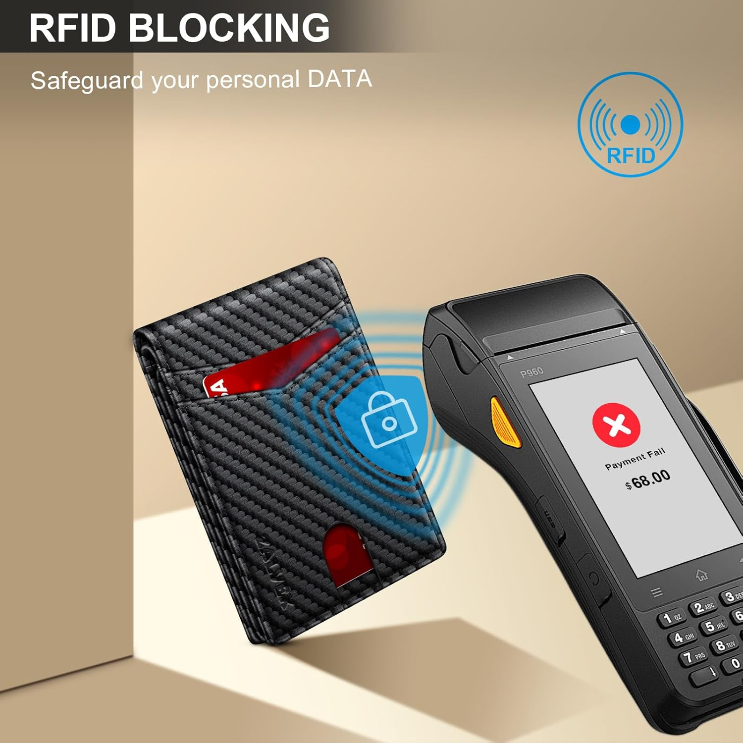 Slim RFID Blocking Bifold Wallet for Men - Leather, Ample Card Slots