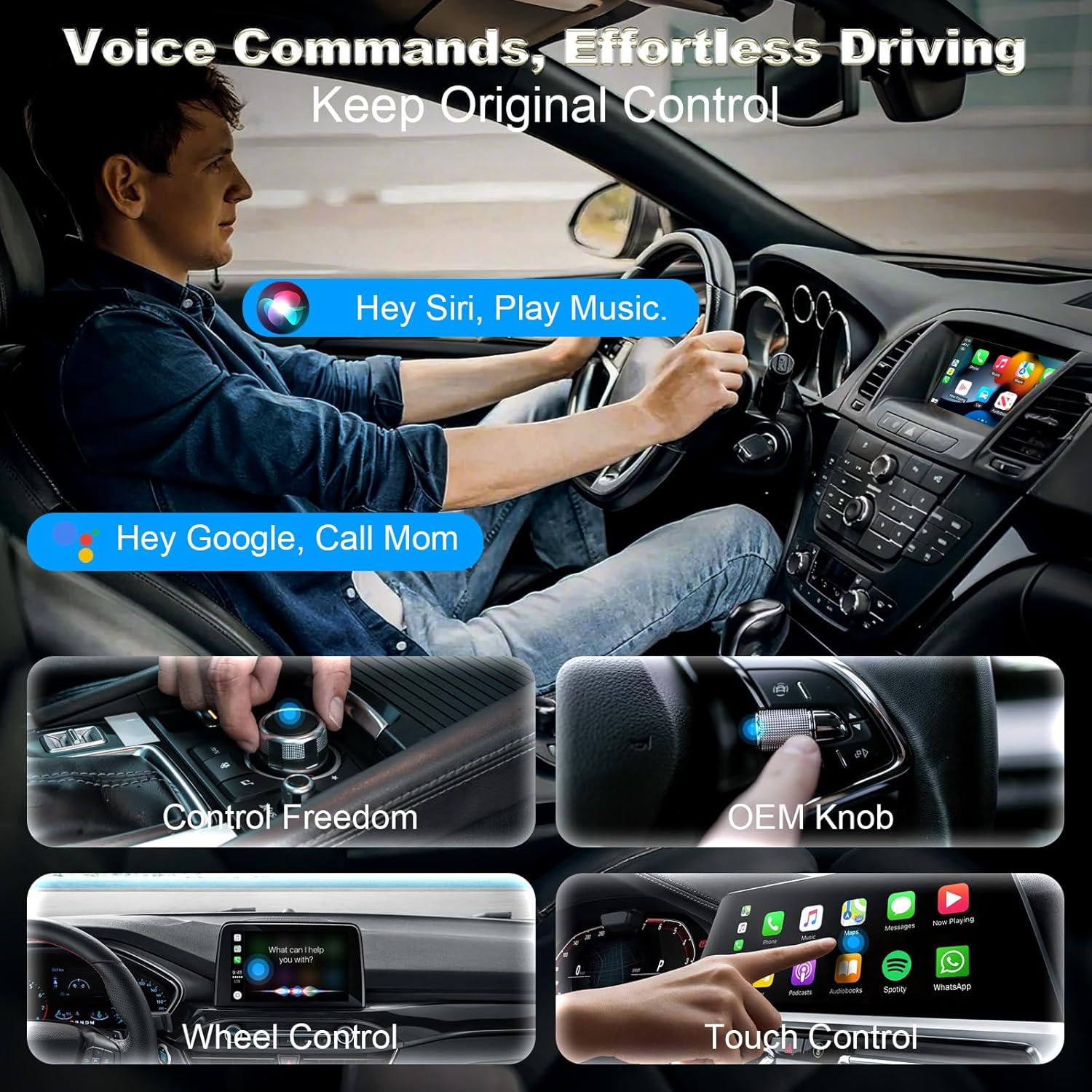 Wireless CarPlay Adapter Mini - Convert Wired to Wireless with USB-C Adapter