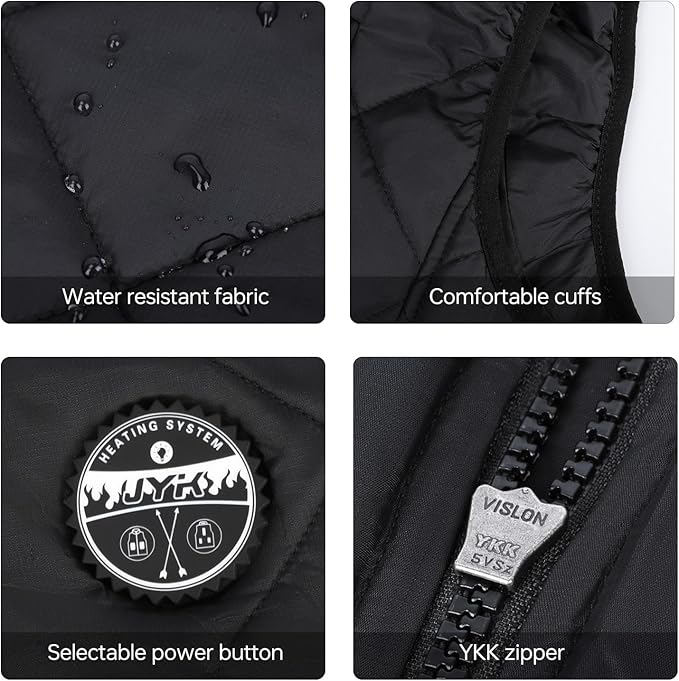 JYK Women's Heated Vest - 3 Levels, 6 Zones | Stay Warm