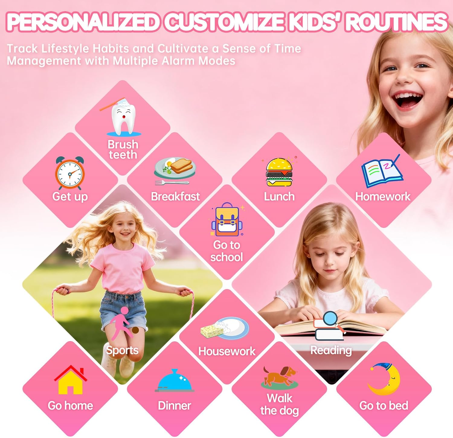 Kids Smart Watch with 26 Games - Touch Screen Watch with Camera & Alarm for Ages 4-12