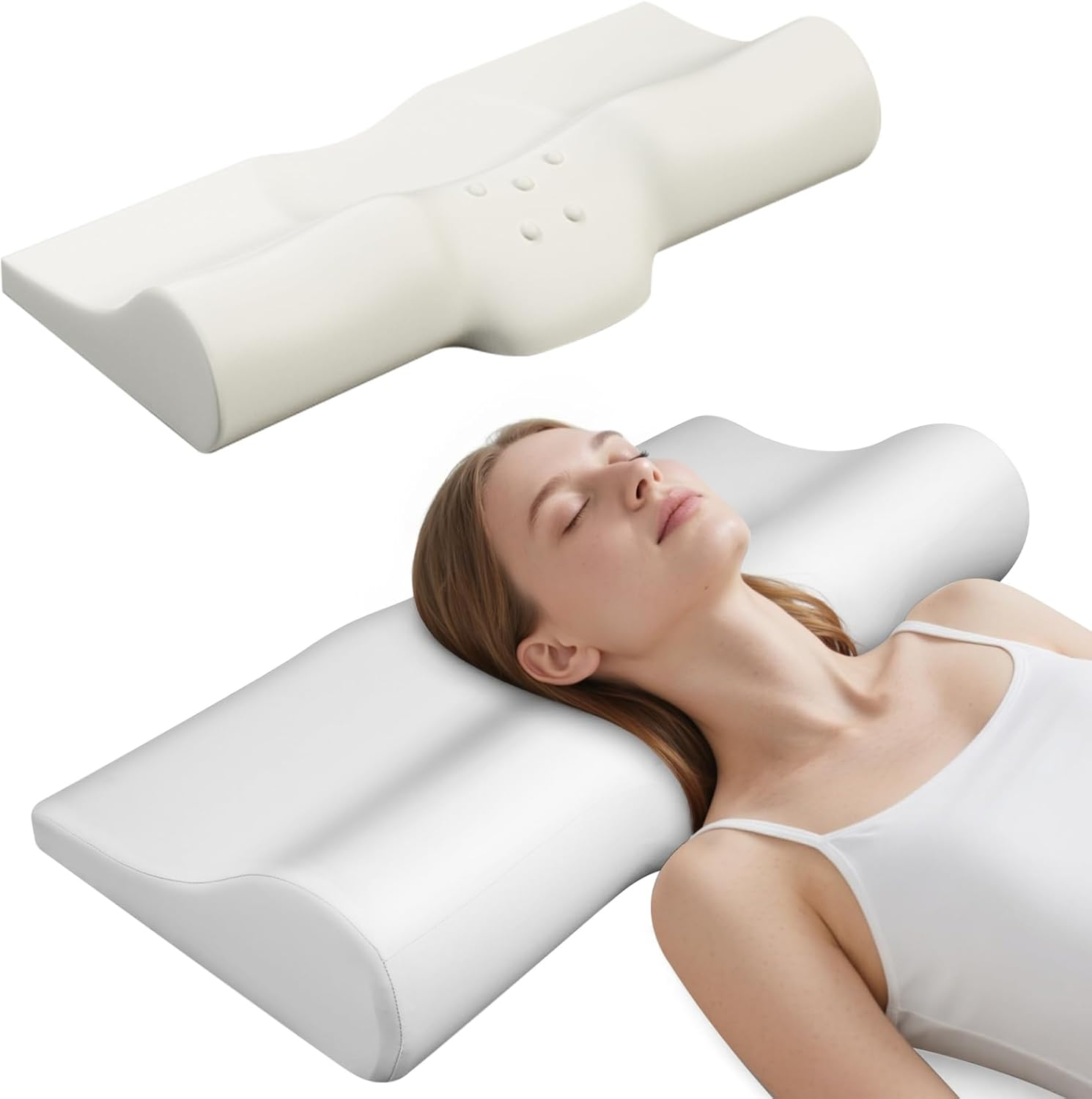 SMDR Ergonomic Memory Foam Cervical Pillow - Neck Pain Relief & Support