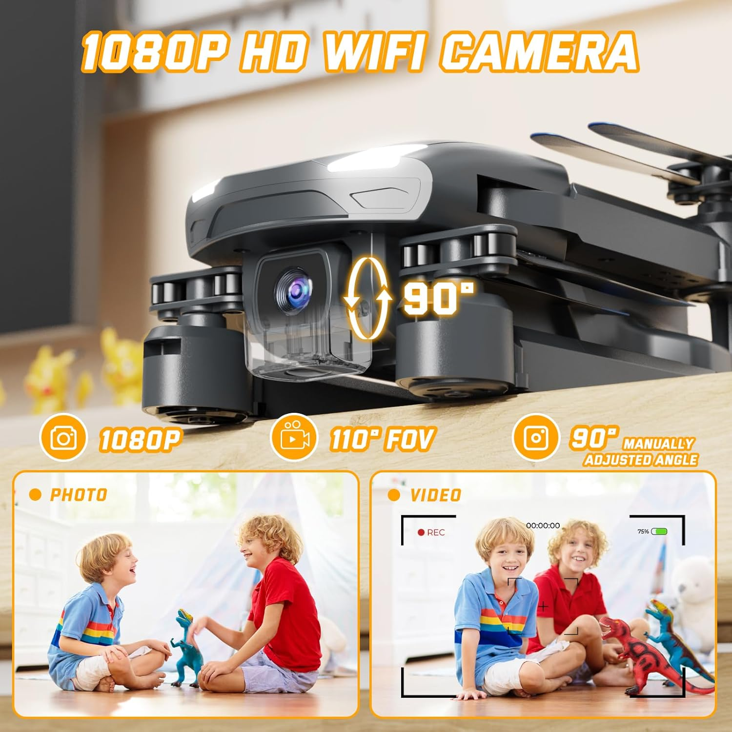 SOTAONE S350 Mini Drone with 1080P HD Camera - Remote & Gesture Control for Kids