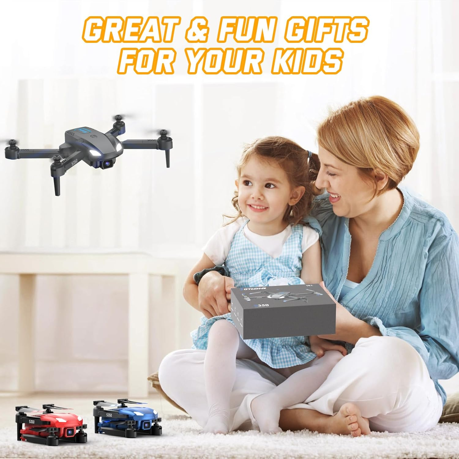 SOTAONE S350 Mini Drone with 1080P HD Camera - Remote & Gesture Control for Kids