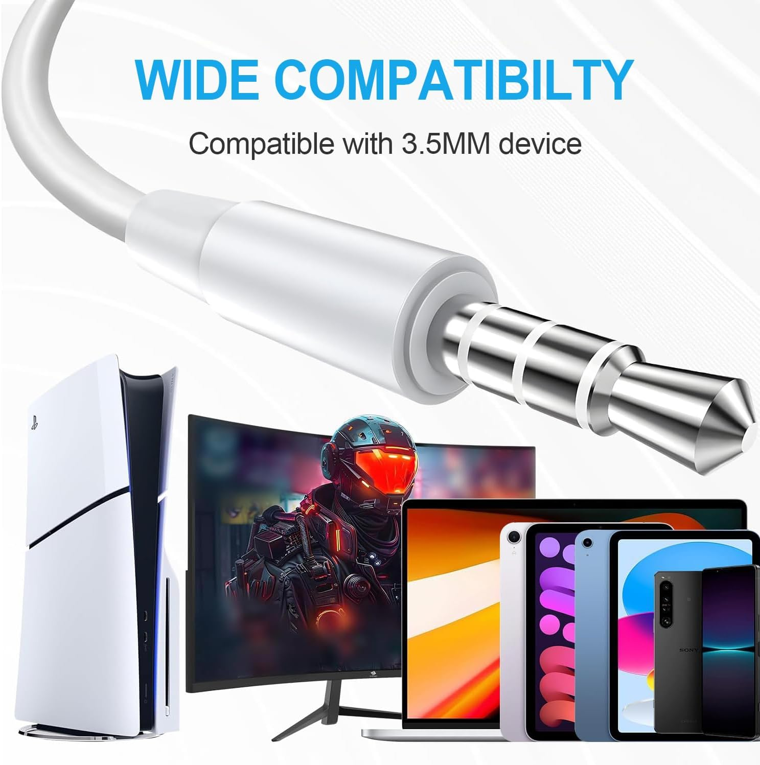 Wired Earbuds 2-Pack - 3.5mm In-Ear Headphones with Mic & Noise Isolation