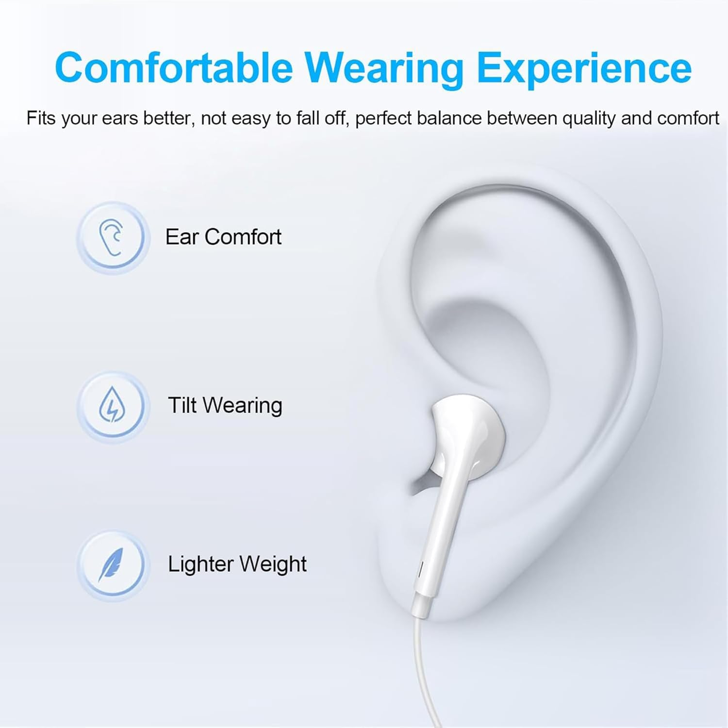 Wired Earbuds 2-Pack - 3.5mm In-Ear Headphones with Mic & Noise Isolation