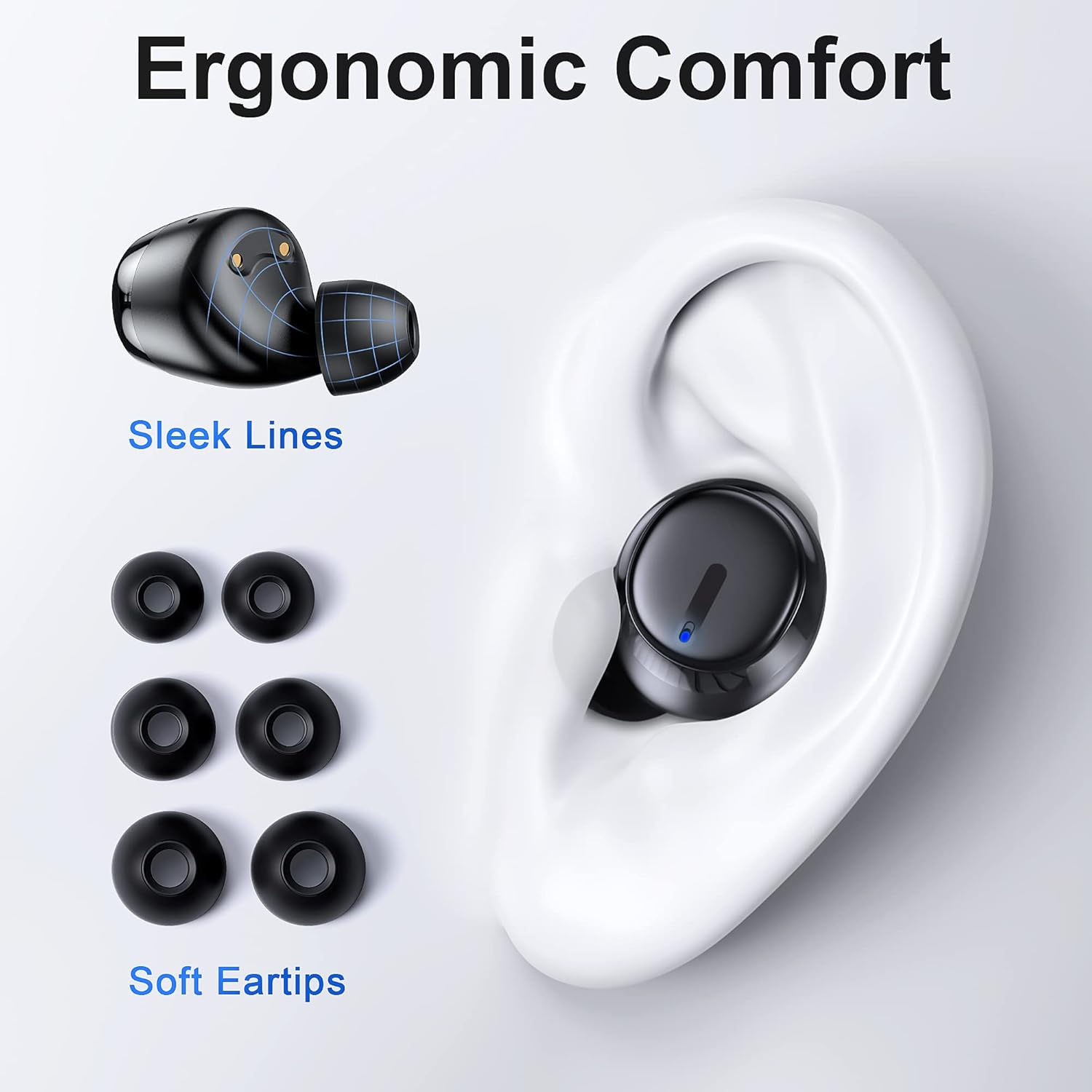 KITONE GUSGU True Wireless Earbuds - Bluetooth Headphones with Premium Sound