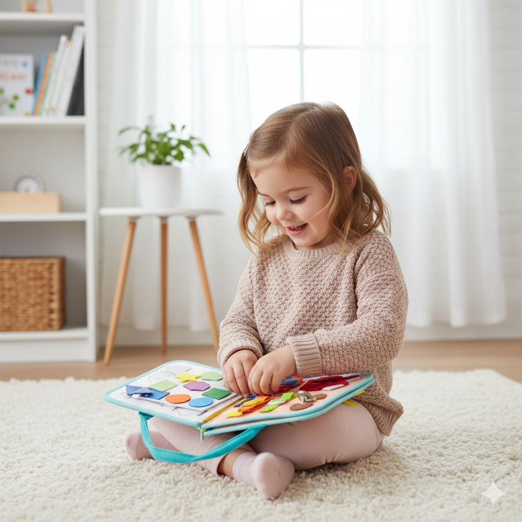 Activity Toys for Toddlers Ages 1-3 - Portable Travel Toy Set for On-the-Go Fun