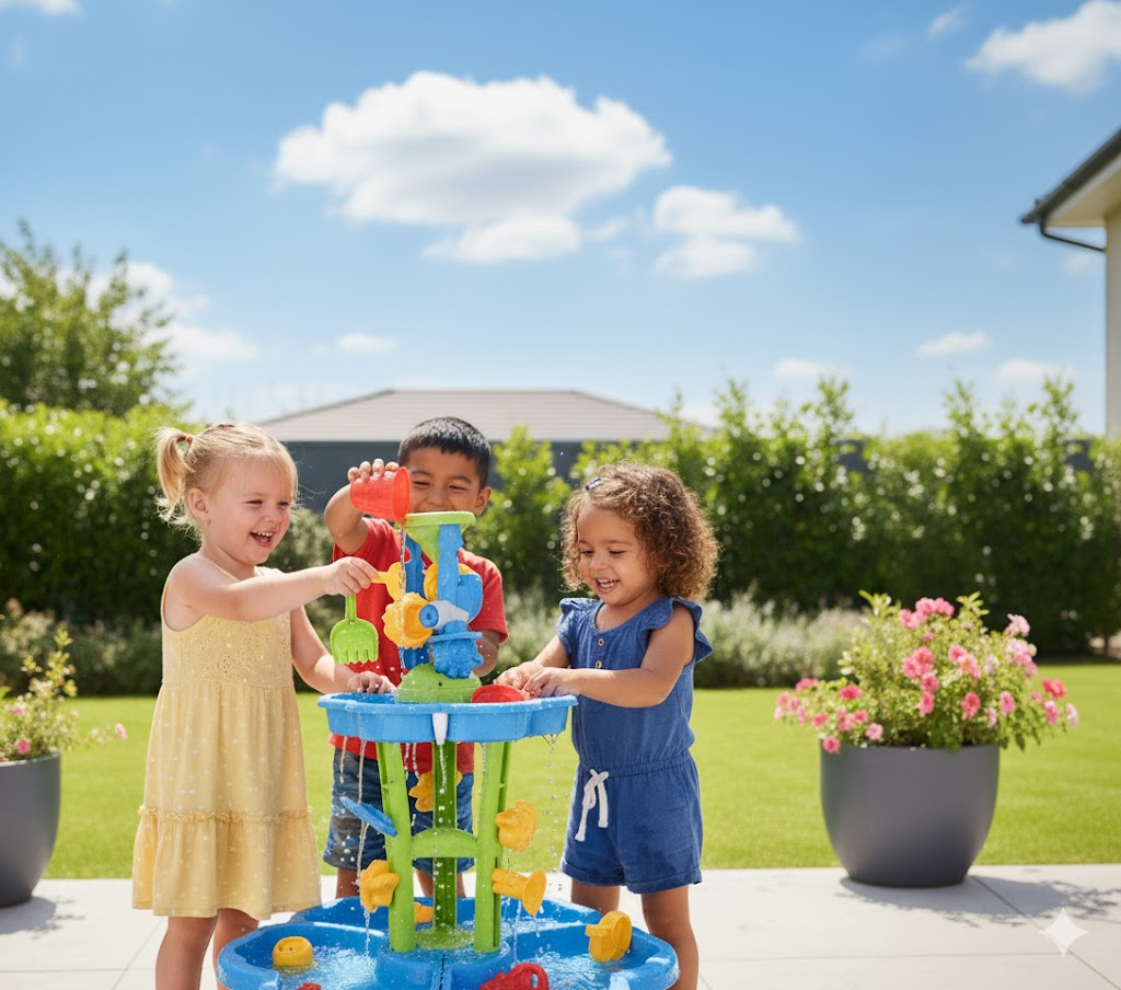 Kids Sand and Water Table No Chair - Dual Sensory Play Table for Toddlers Ages 3-8