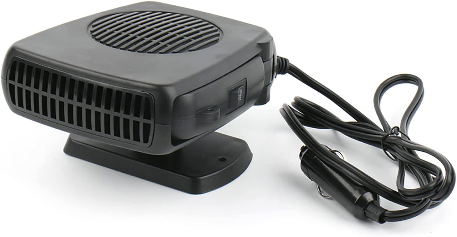 12V Portable Car Heater Fan - Auto Defroster & Cooler for Fast Heating