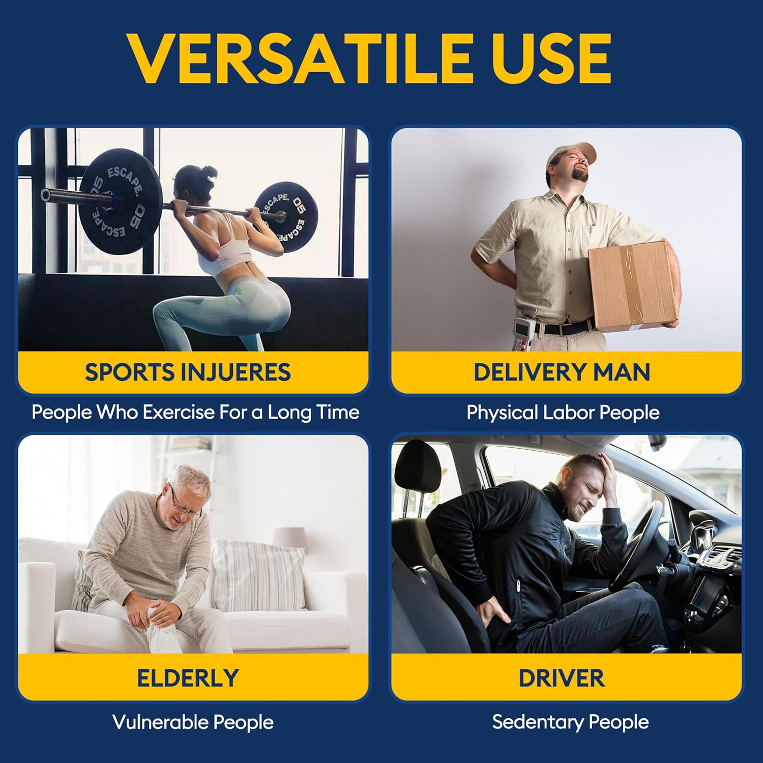 4% Lidocaine Pain Relief Patches - Maximum Strength for Back, Neck & Joint Pain (30 Large Patches)