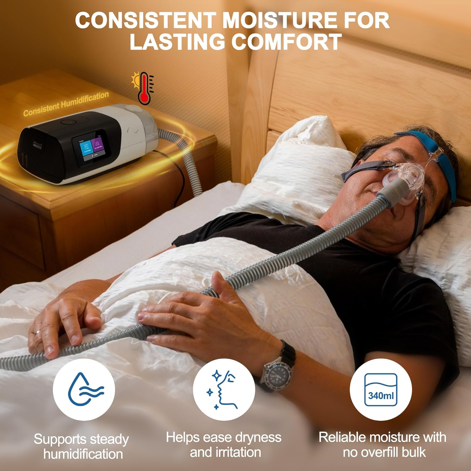 Water Chamber for AirSense 11 & AirCurve 11 - Leak-Proof CPAP Humidifier Tank