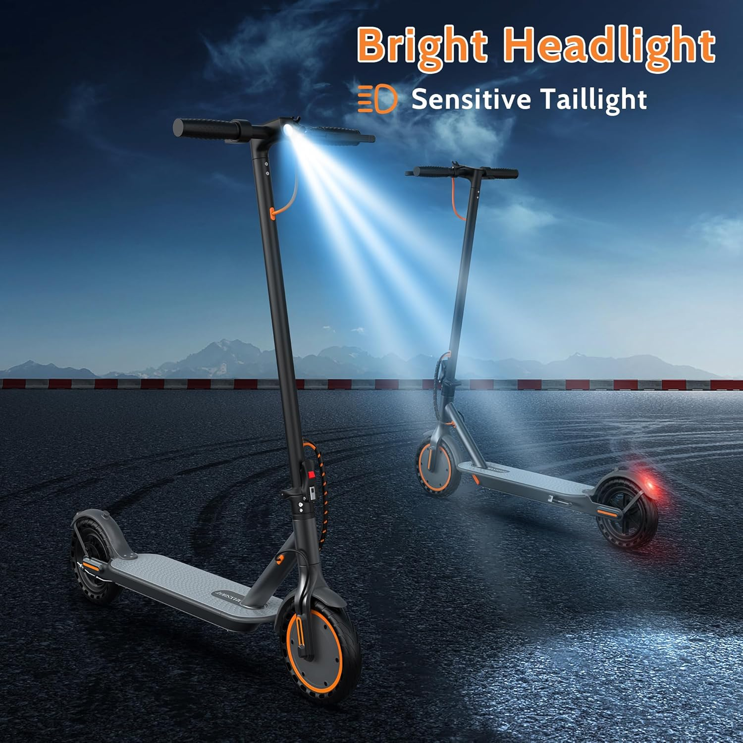 MAXSHOT V-1  Electric Scooter for Adults - 350W/500W Motor, 28 Mile Range, Dual Suspension